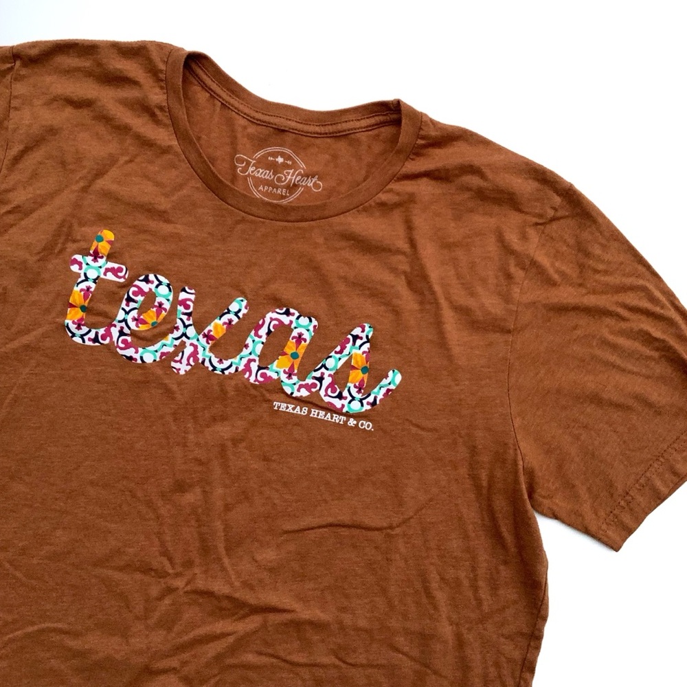 Texas Heart & Co. Burnt Orange Graphic T-Shirt